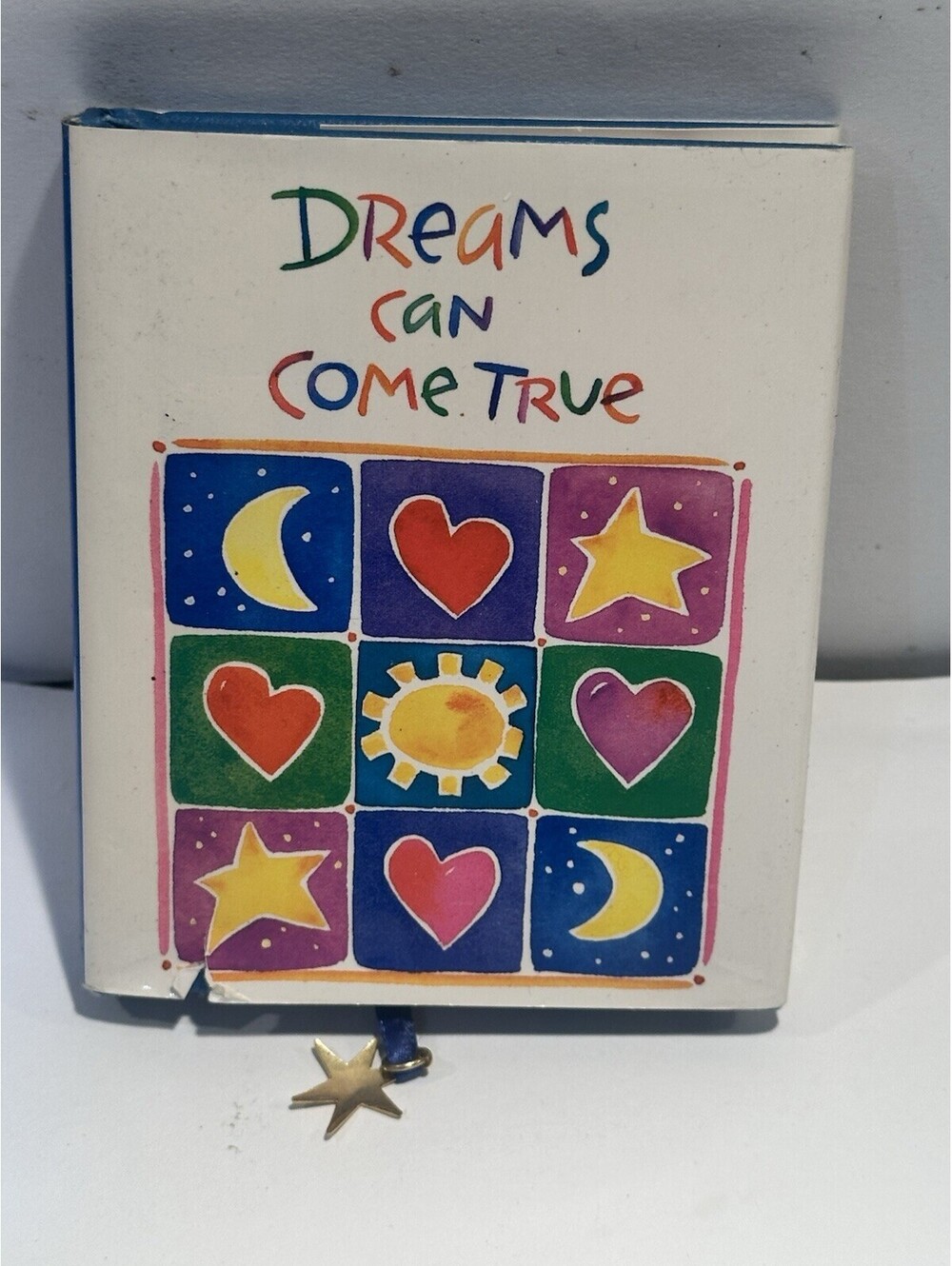 Dreams Can Come True Mini Book Peter Pauper Press Kathy Davis 24K GP Charm